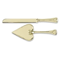 Hortense B. Hewitt Co. Serving Set, Gold Heart