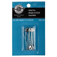 24 Packs: 6 ct. (144 total) 2" Safety Pins by Loops & Threads™