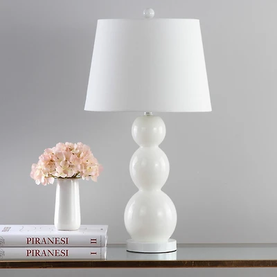 Jayne 3 Sphere Table Lamp Set in White