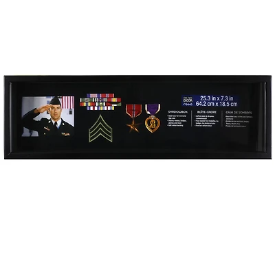 Black Shadow Box Base For Memorial Flag Case by Studio Décor®