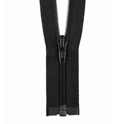 YKK 36" Black #5 Nylon Coil Open End Zipper
