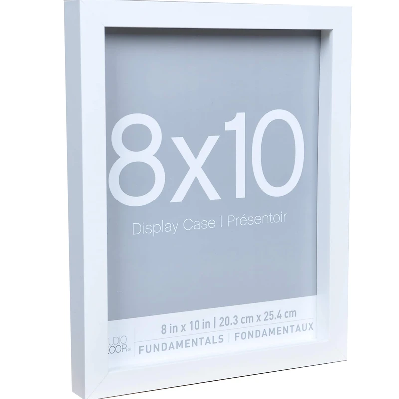3 Pack Fundamentals 8" x 10" White Shadow Boxes by Studio Décor®