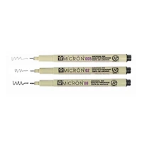 Pigma® Micron™ Fine Line Black 3 Piece Pen Set