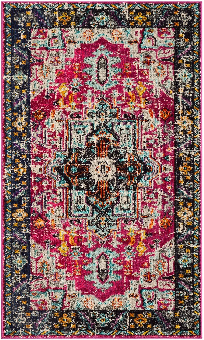 Monaco Transitional Medallion 3' X 5' Area Rug