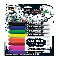 Stained by Sharpie® Brush Tip Fabric Marker Set