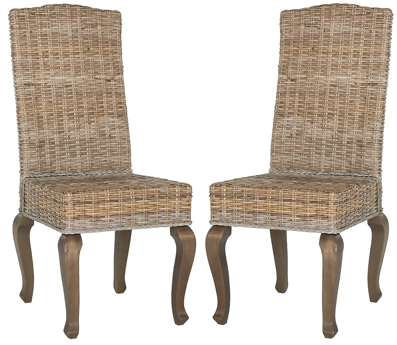 Milos Dining Chair Set of 2 in Grey