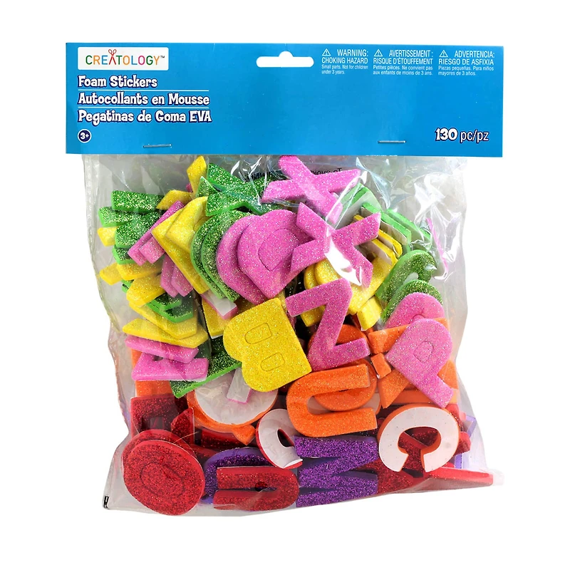 Creatology™ Foam Stickers, Glitter Alphabet