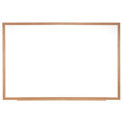Ghent Melamine Whiteboard w/Wood Frame, 18" x 24"