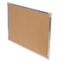 Flipside Aluminum Framed Cork Board, 24" x 36"