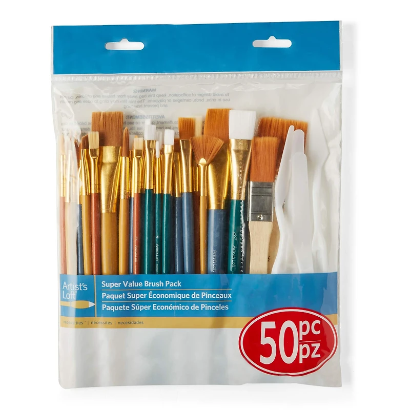 Super Value 50 Piece Brush Set by Artist's Loft™ Necessities™