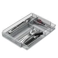 Honey Can Do Steel Mesh Expandable Cutlery Tray