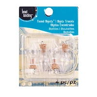 Found Objects™ Mini Clear Bottles By Bead Landing™