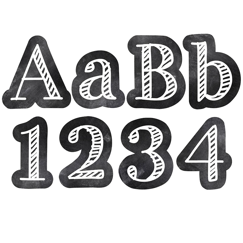 Creative Teaching Press® Chalk It Up! Chalkboard 4" Designer Letters