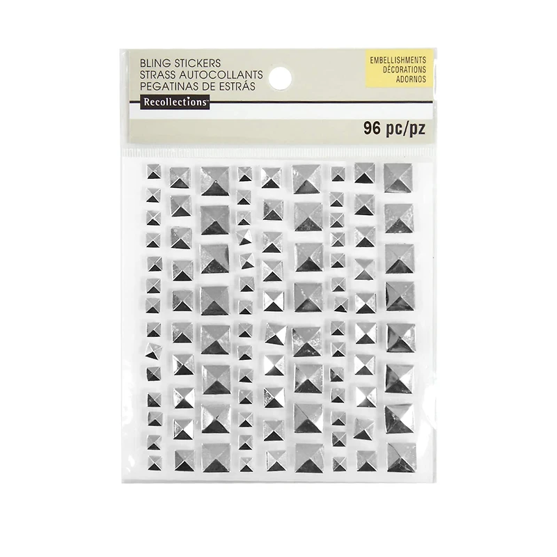 Silver Square Studs By Recollections™