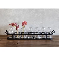 Hello Honey® Glass Bottle Set & Metal Tray