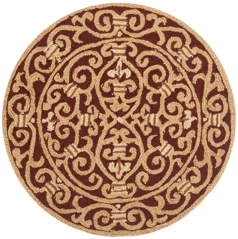 Chelsea Scrollwork 4' X 4' Round Area Rug