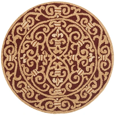 Chelsea Scrollwork 4' X 4' Round Area Rug