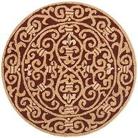 Chelsea Scrollwork 4' X 4' Round Area Rug