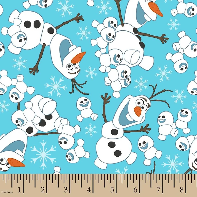 Disney® Frozen Fever Olaf Snowman Toss Cotton Fabric