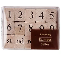 6 Pack: Numbers Wood Stamp Set by Recollections™