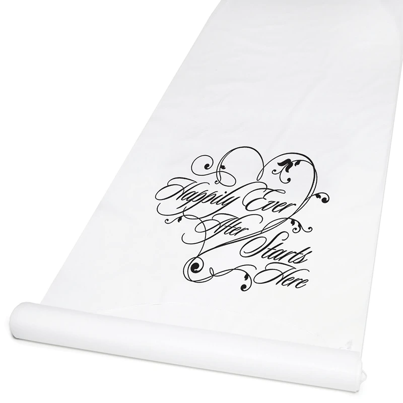 Hortense B. Hewitt Co. Happily Ever After Aisle Runner, White
