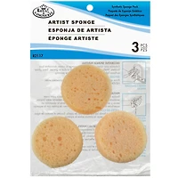 24 Packs: 3 ct. (72 total) Royal & Langnickel® Round Synthetic Sponge Set