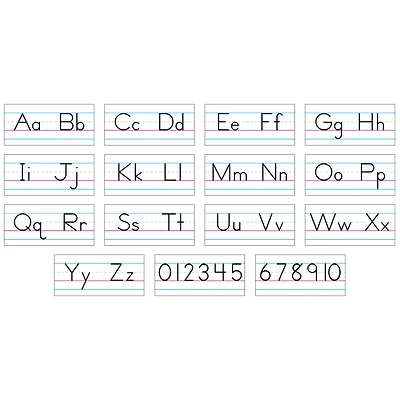 Trend Enterprises® Basic Alphabet Zaner-Bloser Manuscript Bulletin Board Set