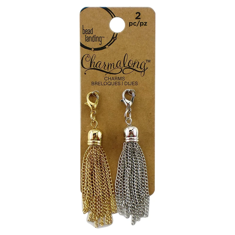 Gold & Silver Tassel Charm Set by Bead Landing™