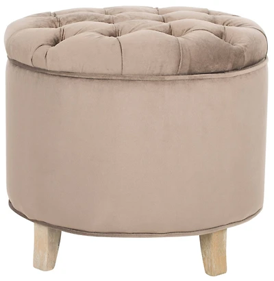 Amiela Tufted Ottoman in Mushroom