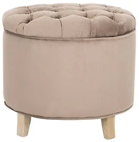 Amiela Tufted Ottoman in Mushroom