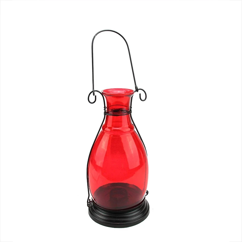 Transparent Glass Bottle Vase Tea Light Candle Lantern