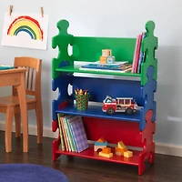 KidKraft Puzzle Book Shelf, Primary