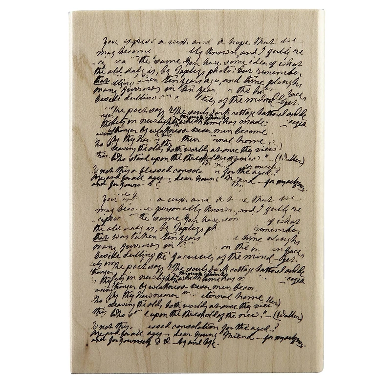 6 Pack: Manuscript Wood Stamp by Recollections™