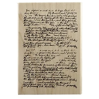 6 Pack: Manuscript Wood Stamp by Recollections™