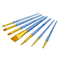 Golden Taklon Angular Brush Super Value Pack By Craft Smart®