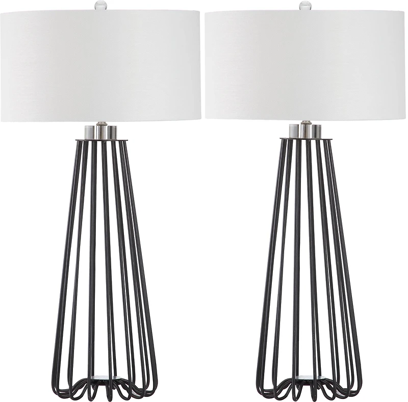 Estill Table Lamp Set in Black