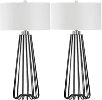 Estill Table Lamp Set in Black