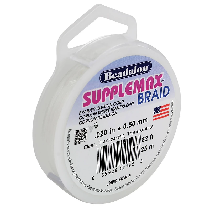 Beadalon® Supplemax™ 0.5mm Braided Illusion Cord