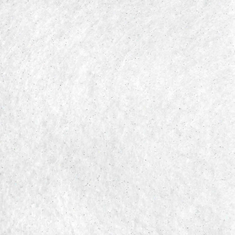 White Glitter Felt