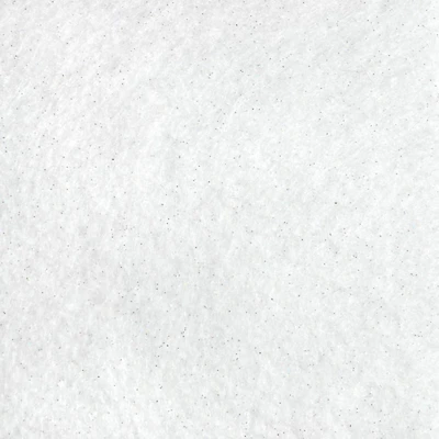White Glitter Felt