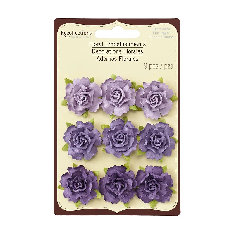 Small Lavender Rose Embellishments by Recollections™ Signature™