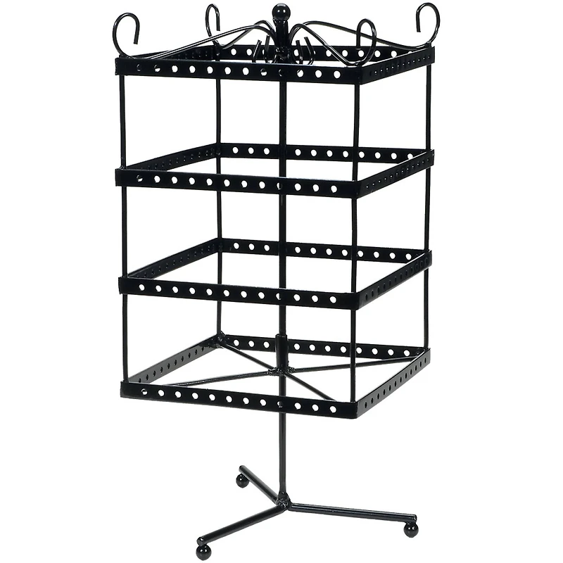 Black Metal Spinning Earring Rack by Bead Landing™