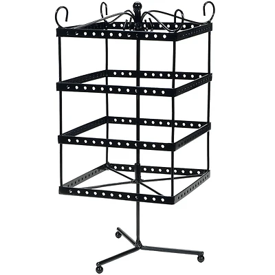 Black Metal Spinning Earring Rack by Bead Landing™