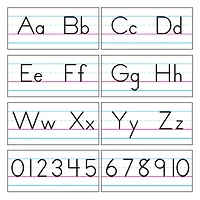 Trend Enterprises® Basic Alphabet Zaner-Bloser Manuscript Bulletin Board Set