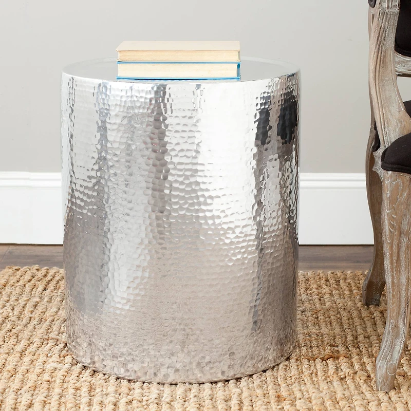 Polonium Accent Table in Silver