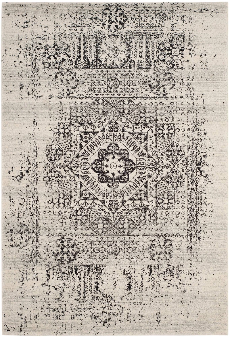 Evoke Point Medallion 4' X 6' Area Rug