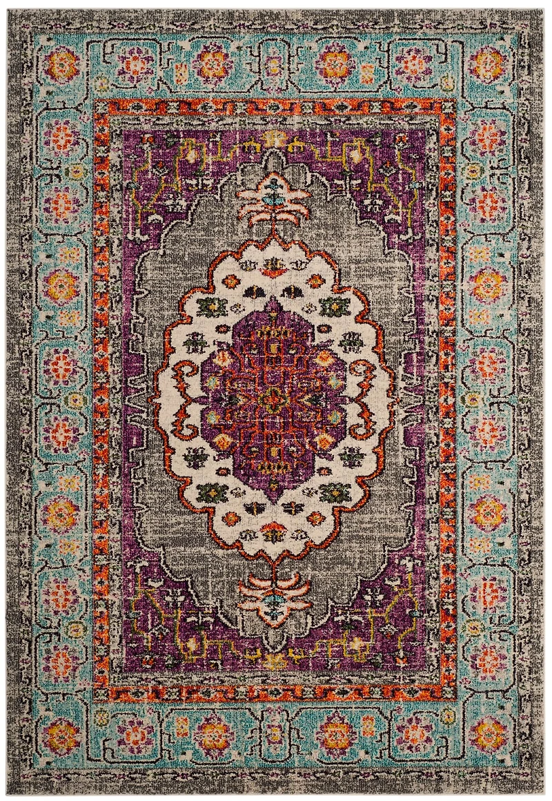 Monaco Double Border 4' X 5'-7" Area Rug