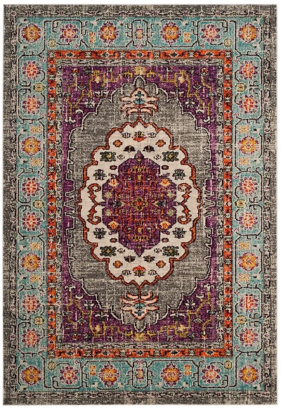 Monaco Double Border 4' X 5'-7" Area Rug