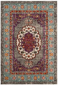 Monaco Double Border 4' X 5'-7" Area Rug