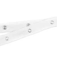 12 Ligne White Small Snap Tape